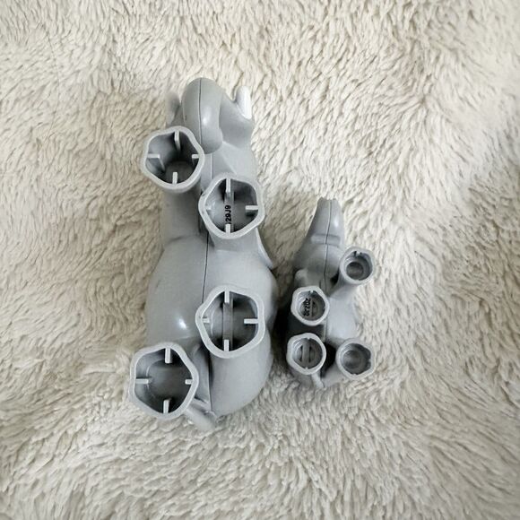 Lego Duplo Mom And Baby Grey Elephant Figures Zoo Animal Building Toy - Picture 4 of 6